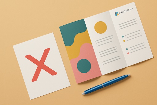 Kesalahan desain yang harus dihindari saat cetak brosur